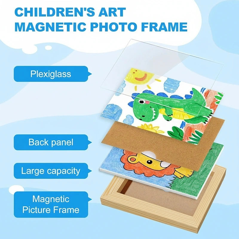 Kids Artwork Display & Storage Frame - A3