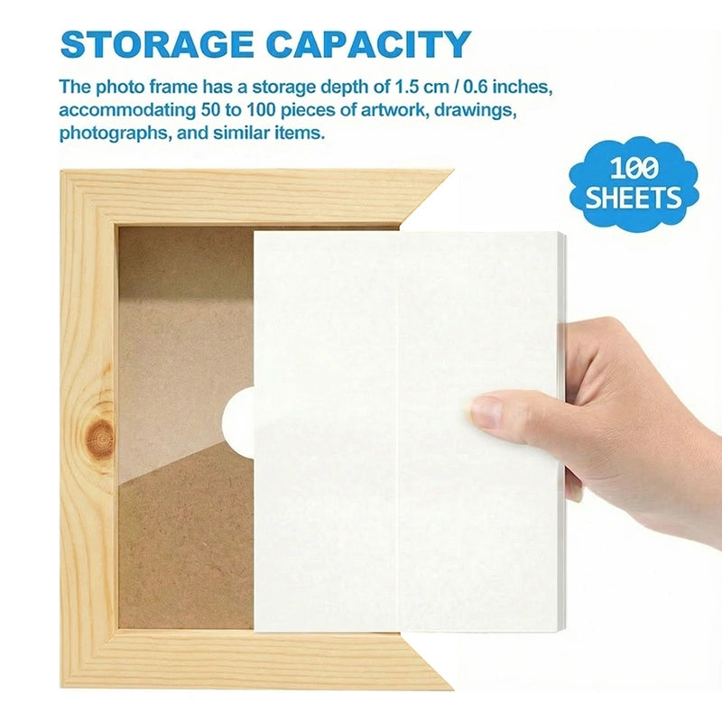 Kids Artwork Display & Storage Frame - A3