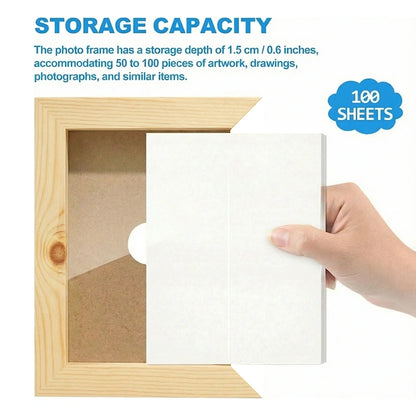 Kids Artwork Display & Storage Frame - A3