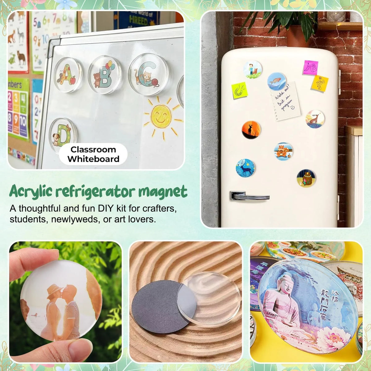 DIY Acrylic Fridge Magnet Kit