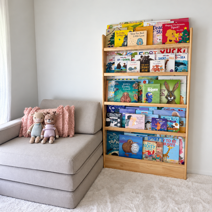 Front-Facing Bookshelf, 5 Tier, 80cm