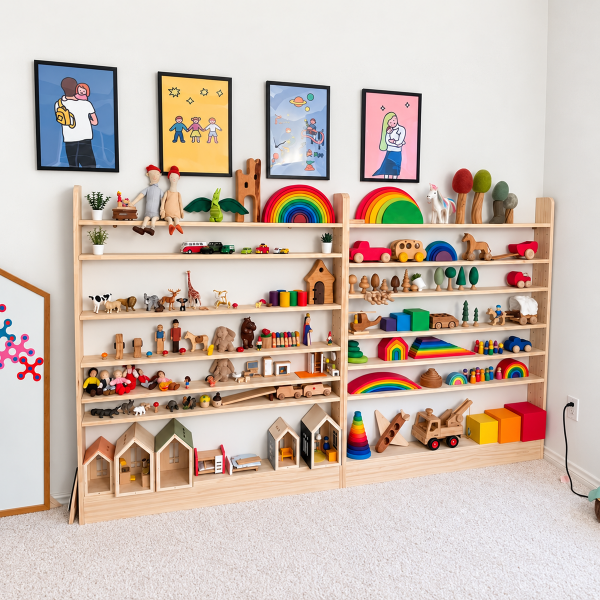 Slim-Line Toy Shelf, 7 Tier
