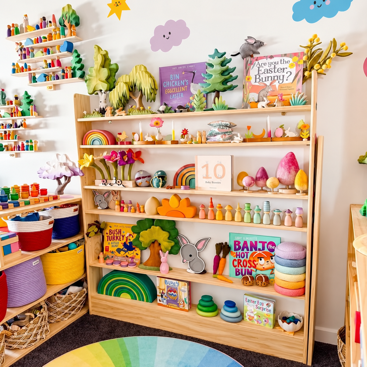 Slim-Line Toy Shelf, 7 Tier