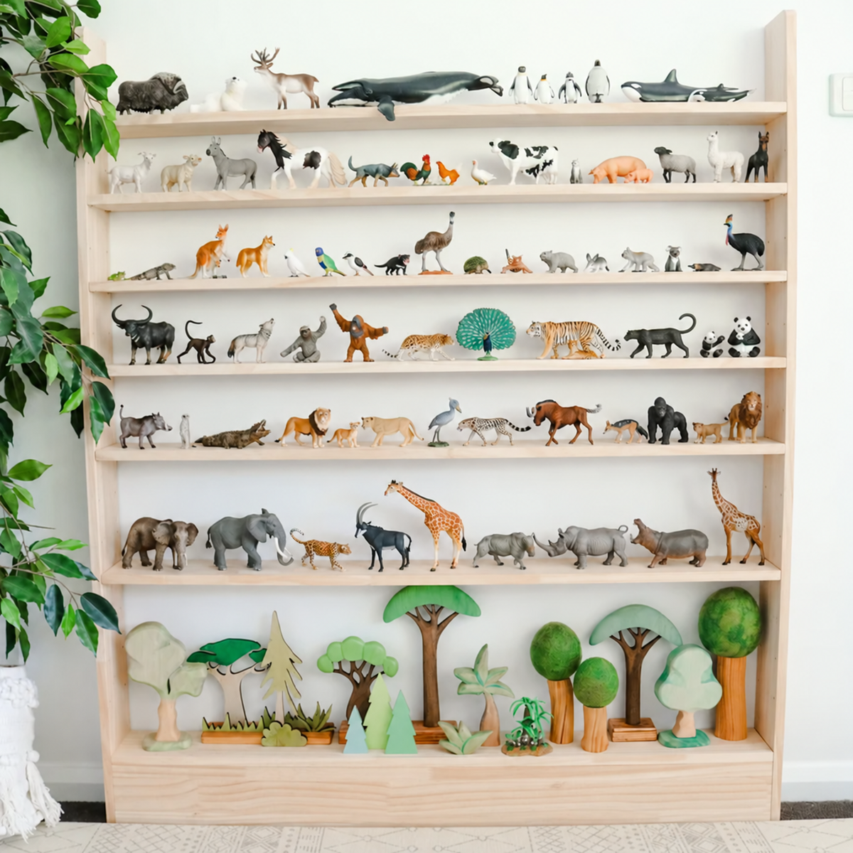 Slim-Line Toy Shelf, 7 Tier