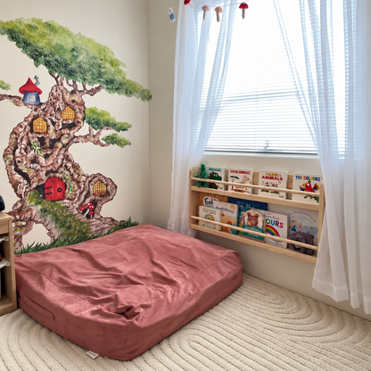 Front-Facing Wall Bookshelf, 2 Tier