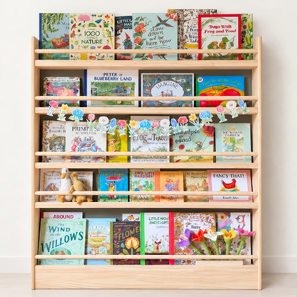 Front-Facing Bookshelf, 5 Tier, 120cm