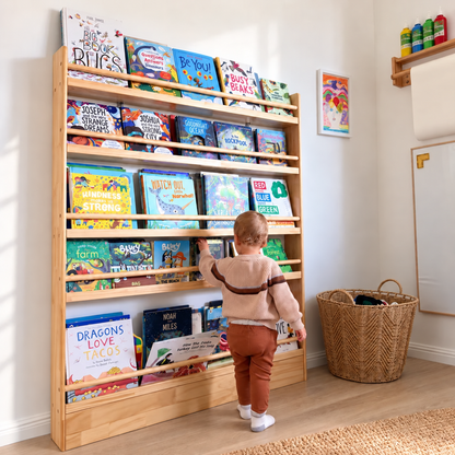 Front-Facing Bookshelf, 5 Tier, 120cm