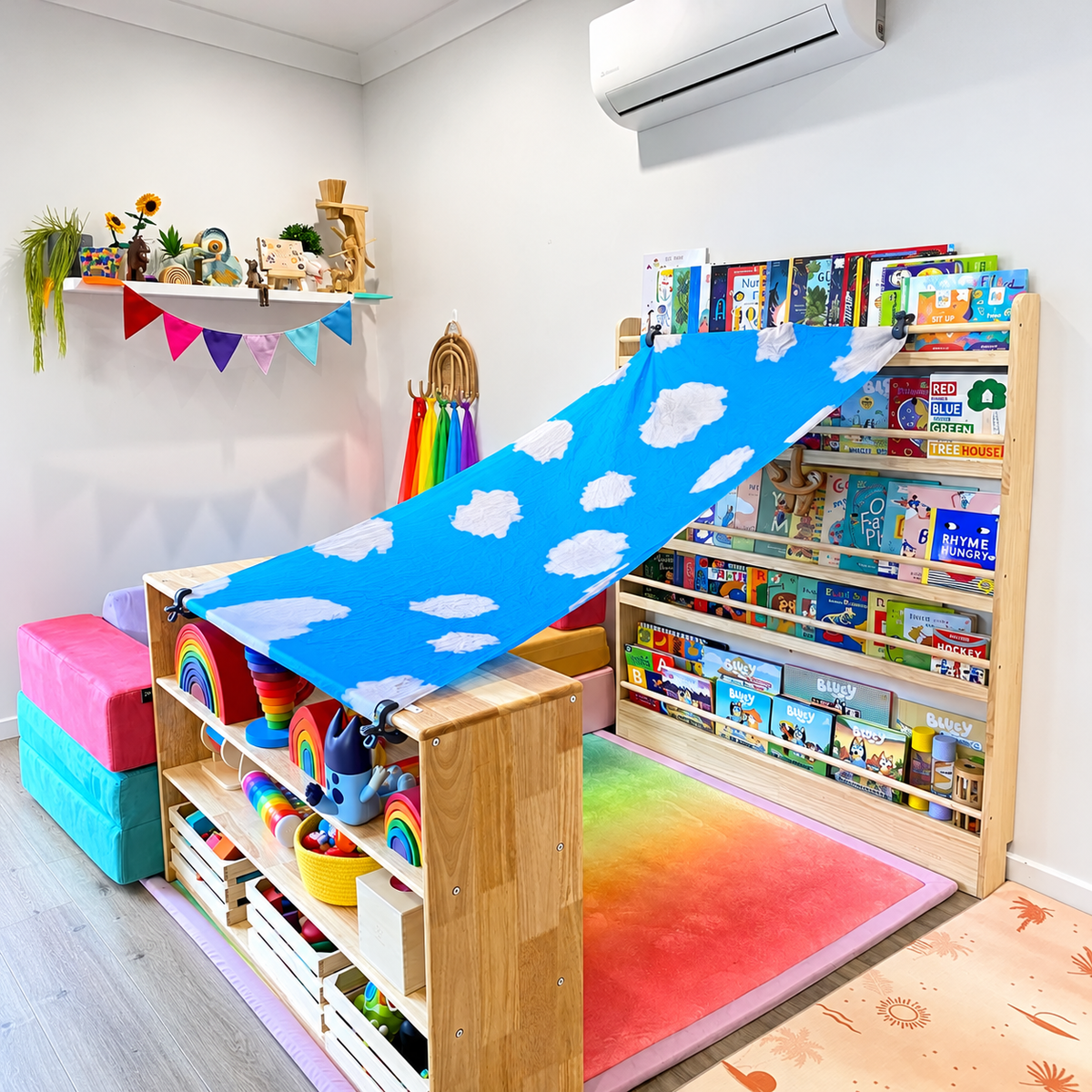 Open-Ended Toy Shelf, 4 Tier