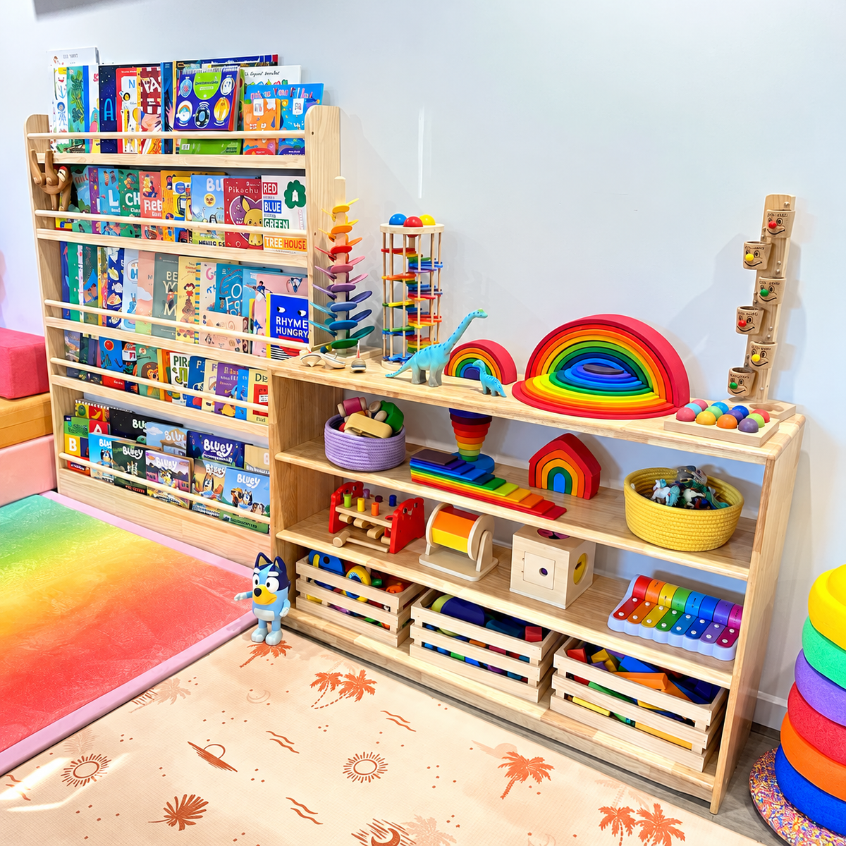 Open-Ended Toy Shelf, 4 Tier