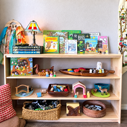 Open-Ended Toy Shelf, 4 Tier