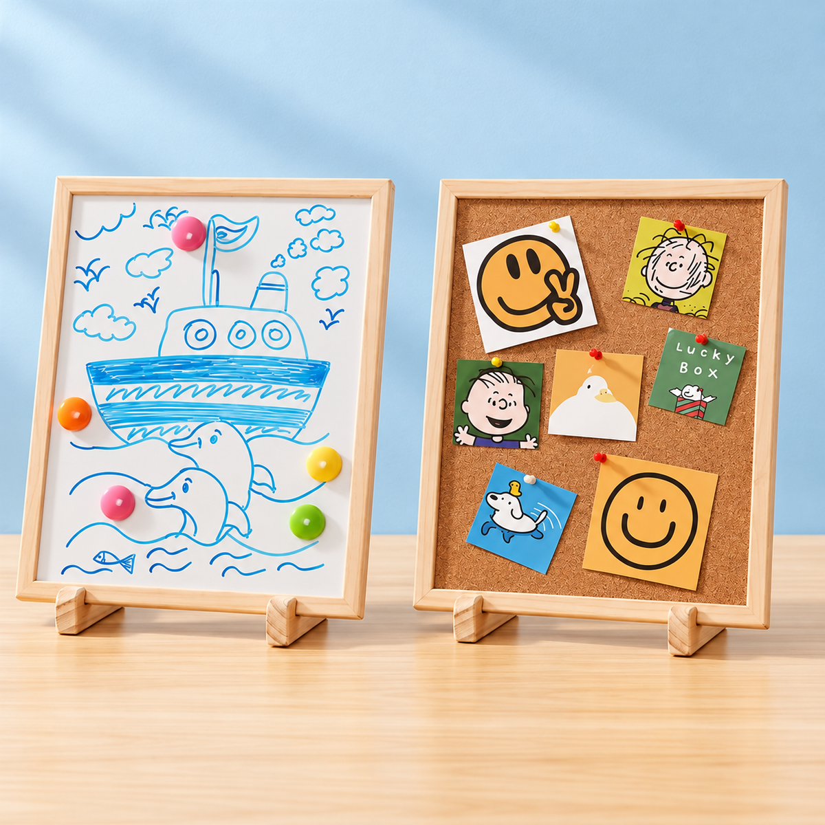 Tabletop Art & Memo Station, 2-in-1