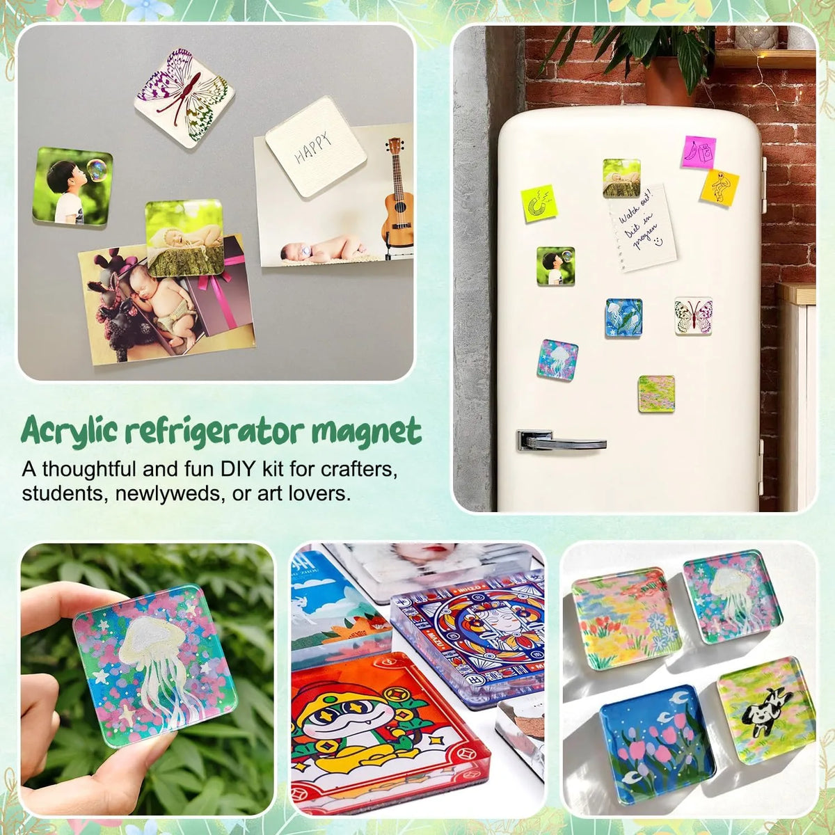 DIY Acrylic Fridge Magnet Kit