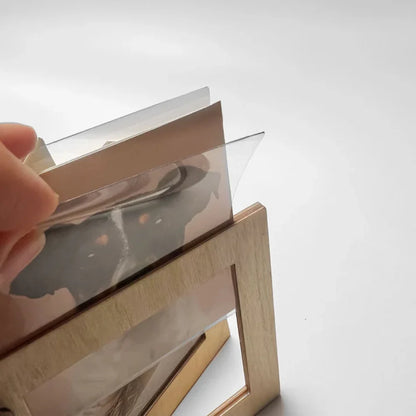 Wooden photo book