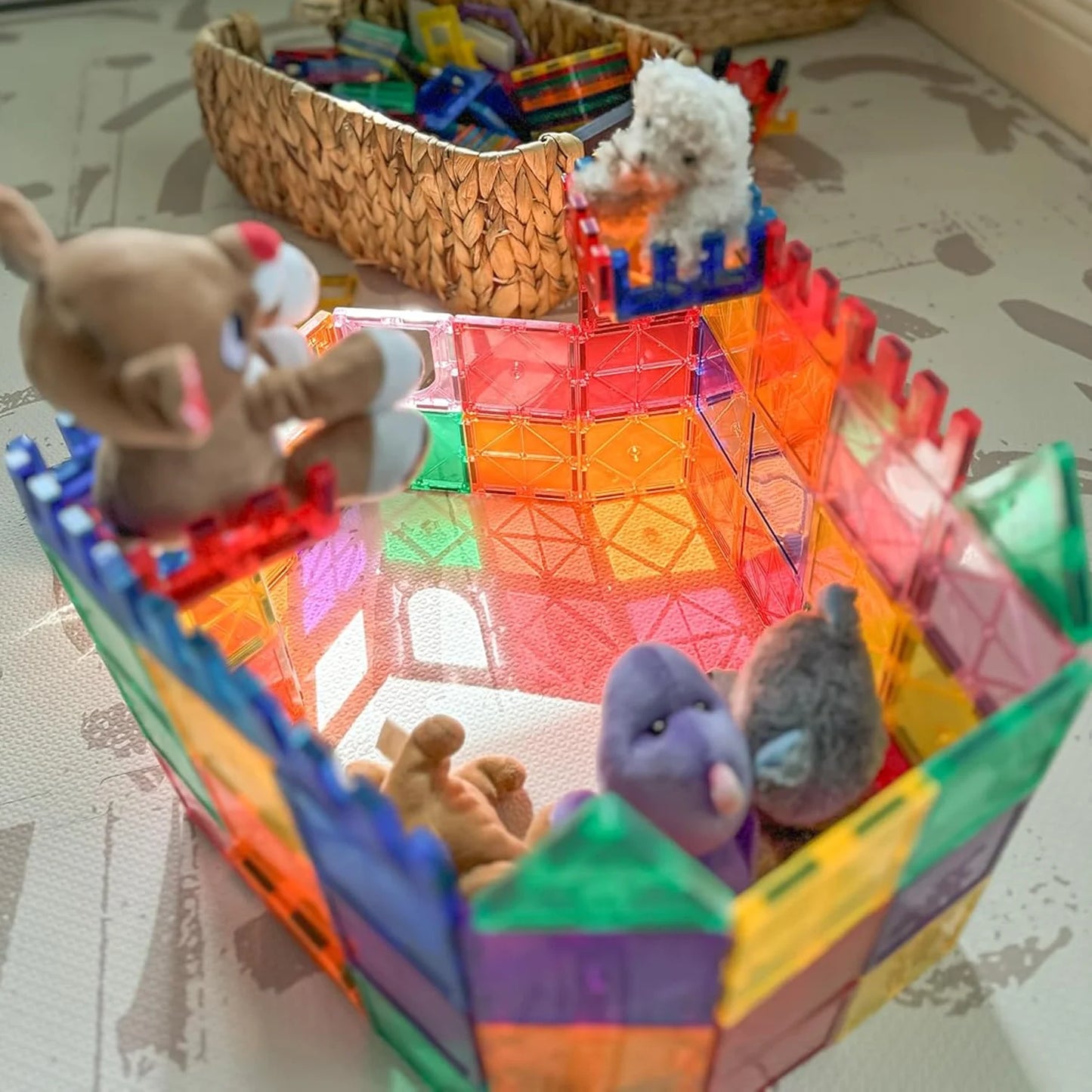 Magnetic Tiles Building Set – STEM Learning Toy for Kids