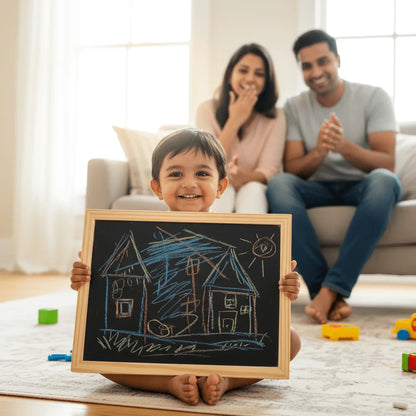 Wooden Double Sided Blackboard Slate