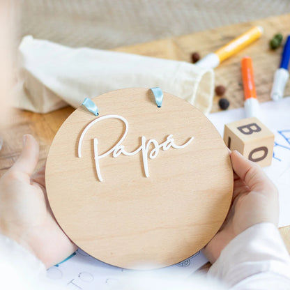 Customizable Plaque Papa or Mummy