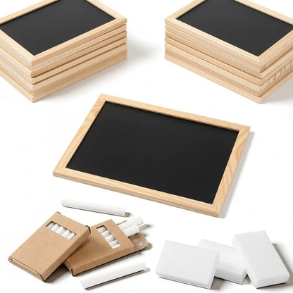 Wooden Double Sided Blackboard Slate
