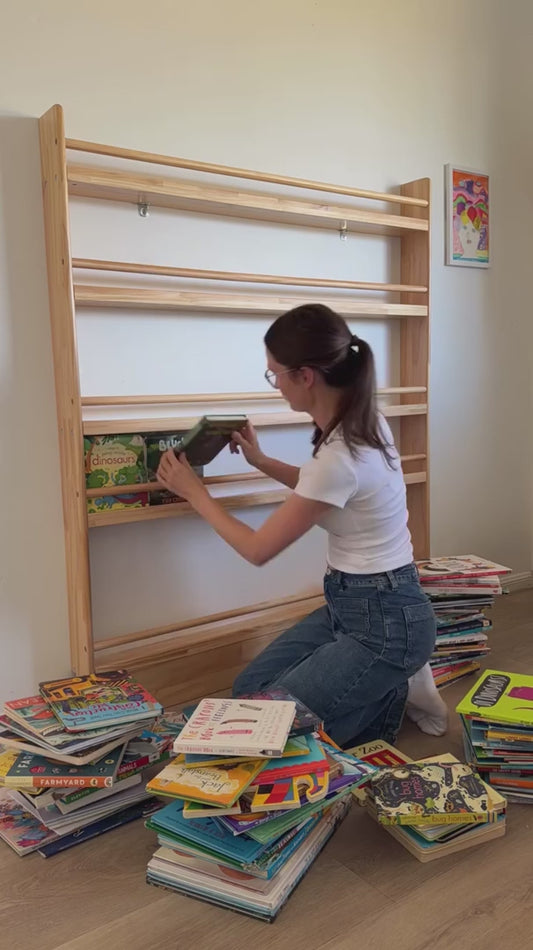 Front-Facing Bookshelf, 5 Tier, 120cm