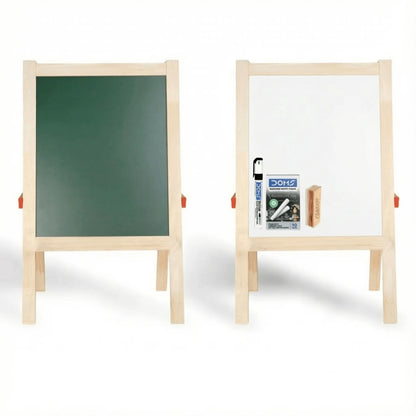 Wooden Double-Sided Small Easel Board for Kids