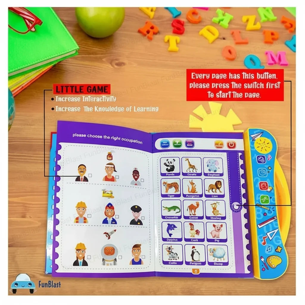 Interactive Musical Learning Book – English Learning Toy for Kids